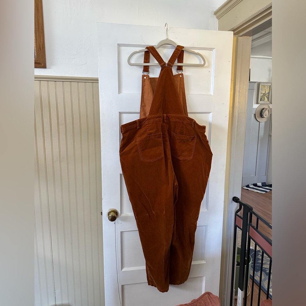ModCloth Corduroy Rust colored Overalls - Picture 3 of 6